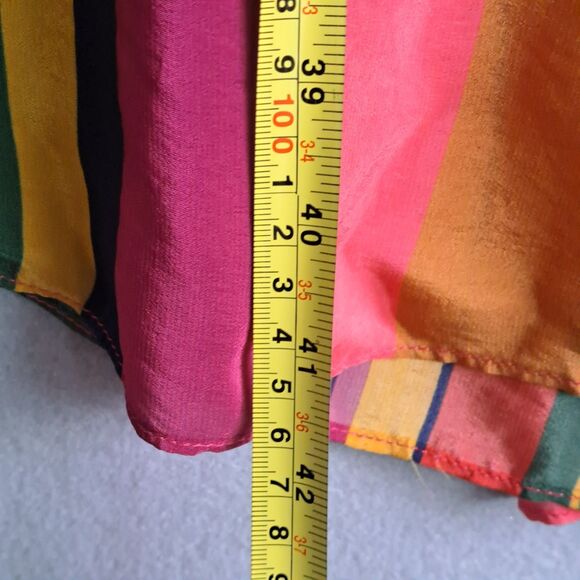 Farm Rio Mixed Stripes Strapless Maxi Dress Women’s Size Medium Multi-Color - Picture 7 of 12